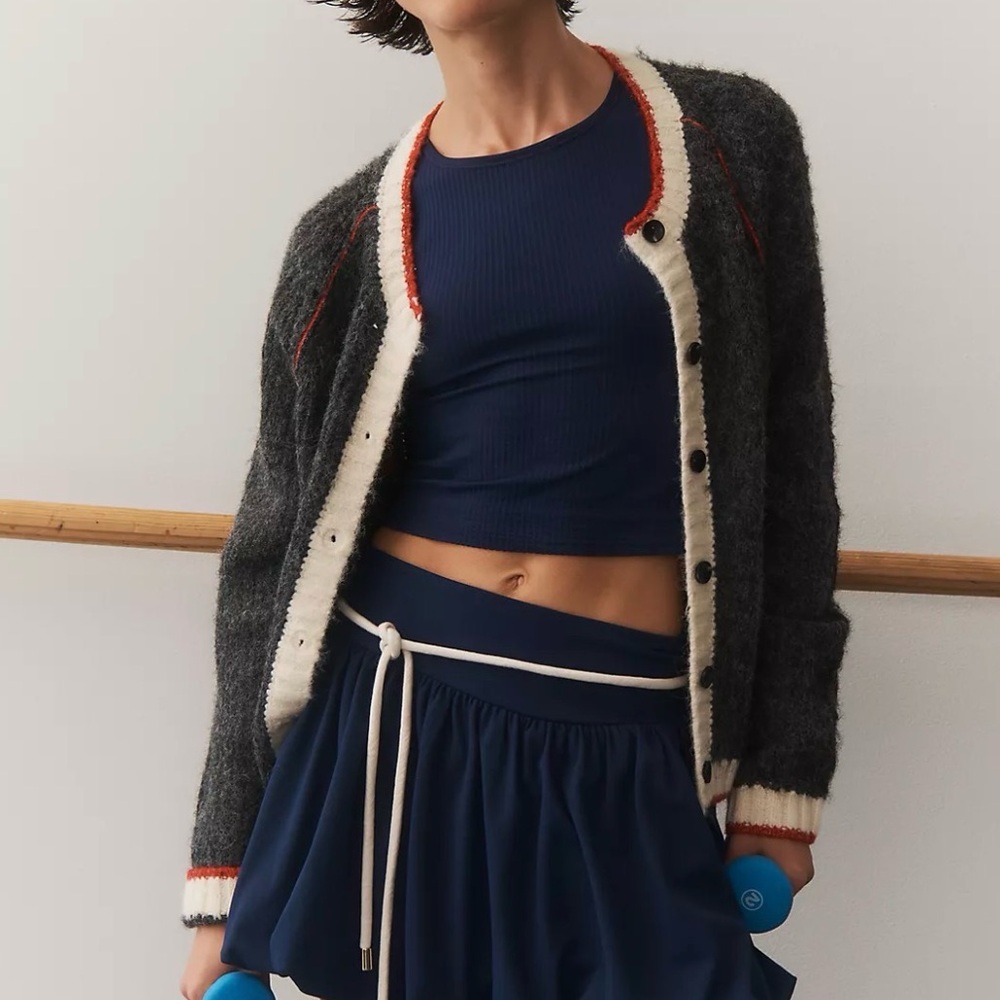 Sundry Long Sleeve Raglan Cardigan NWT